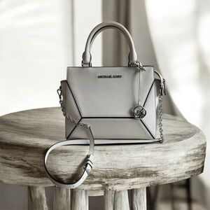 Michael Kors Silver crossbody Satchel Bag